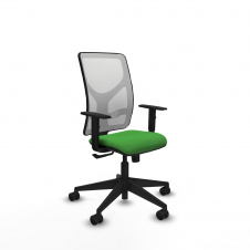 Piqueras y Crespo Motilla sincro malla blanca bali verde brazos 1D base piramidal ruedas 65mm nailon