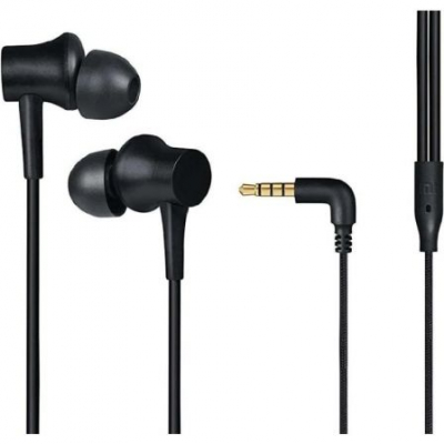 AURICULARES INTRAUDITIVOS XIAOMI MI IN-EAR BASIC NEGROS - 5MW - 32OHM - CLAVIJA 3.5MM - CABLE 1.25M
