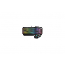 Krom Krusher teclado semimecanico y raton RGB gaming USB óptico negro NXKROMKRSHRSP
