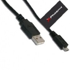 Cable usb a macho a macho micro usb 1m otg phoenix