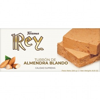 Turrón Rey Almendra Blando 250Grs