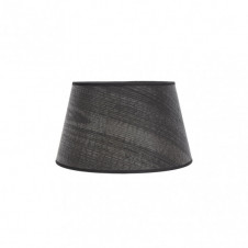 Pantalla Salma E27 Madera Negra 30dx22dx17h Conica Abierta