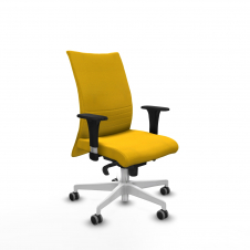 Piqueras y Crespo Albacete confidente sincro bali amarillo brazos 1D base blanca ruedas 65mm engomadas