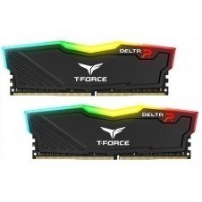 KIT MEMORIA RAM 64GB 32GBX2 TEAMGROUP T FORCE DELTA RGB DDR4 3200MHZ