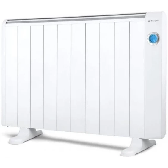 Emisor térmico seco Orbegozo RRE 1810 A, 1.800 W, 10 elementos, 3 modos, display LCD, blanco