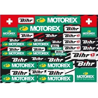 BLACKBIRD Motorex & Bihr Sticker Sheet SSHEET_MOTOREX