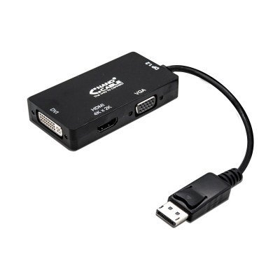 Conversor DisplayPort a VGA DVI HDMI 0,15m