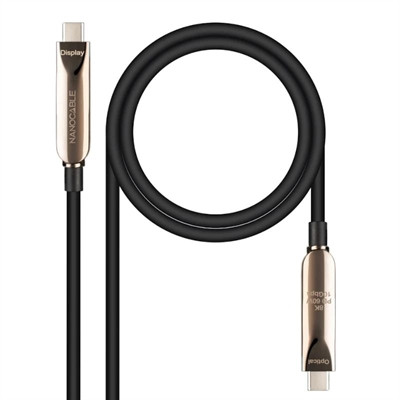 Cable nanocable usb3.2 gen2x1 aoc 60w 8k 5m fibra optica unidireccional
