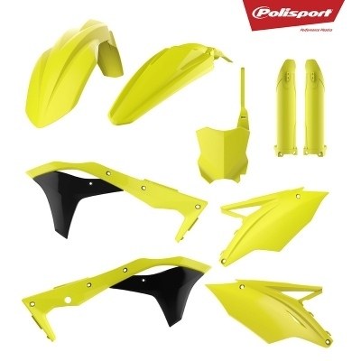 Kit de plástica completo Polisport Kawasaki amarillo fluor 90743 90743