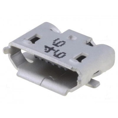 Conector MicroUSB B Hembra 5pin Horizontales C.Impreso