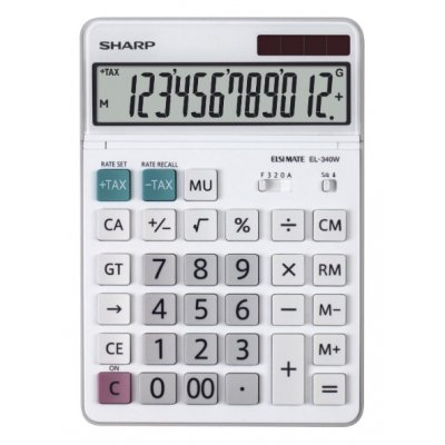 EL-340W calculadora Escritorio Pantalla de calculadora Blanco