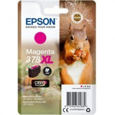 Cartucho tinta epson c13t37934010 singlepack magenta 378xl claria photo hd ink ardilla