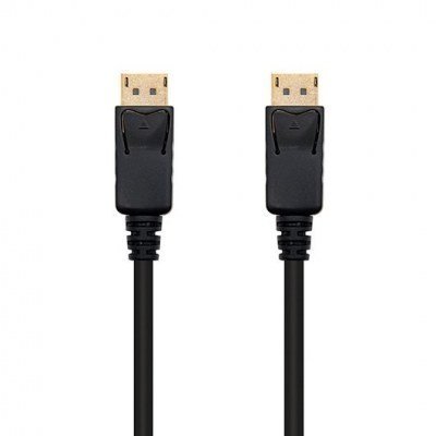 Cable display port m - m 3m nanocable negro retail dp - m - dp - m - 3m - conectores oro - 5.4 gbits