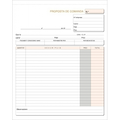 TALON. CAT. PEDIDOS HOLANDESA LOAN