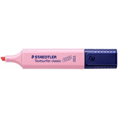 Staedtler Textsurfer Classic 364 Pastel Rotulador Marcador Fluorescente - Punta Biselada - Trazo entre 1mm-5mm - Tinta con Base de Agua - Color Carmin Claro