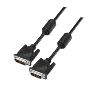 Aisens Cable Dvi Dual Link 24+1 Con Ferrita M-M Negro 1,8M