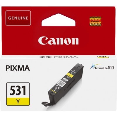 Canon CLI531 Amarillo Cartucho de Tinta Original - 6121C001/CLI531Y