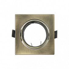 Empotrable Orient. Magura 1xgu10 Cuad. Cuero 2,5x8,2x8,2 Cm Corte 6 Portalamparas Incluido