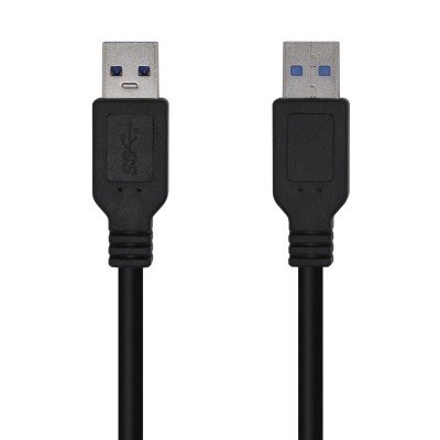 Aisens - Cable Usb 3.0, Tipo A/M-A/M, Negro, 1.0M
