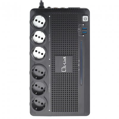 LL-700-G6 sistema de alimentación ininterrumpida (UPS) Línea interactiva 0,7 kVA 360 W 6 salidas AC