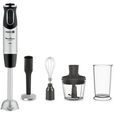 Batidora de mano Moulinex Quickchef/ 1000W/ 10 Velocidades/ Capacidad 800ml/ Incluye Varillas, Picadora, Pasapuré y Vaso Medidor