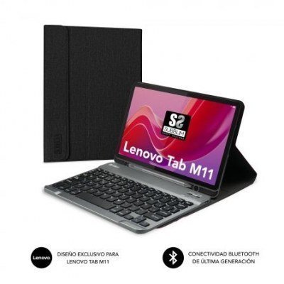 Funda con Teclado Subblim Keytab Pro Bluetooth para Lenovo Tab M11 de 11/ Negra
