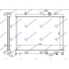RADIATOR 1.6 HDi DIESEL (380x540x16) (NRF)