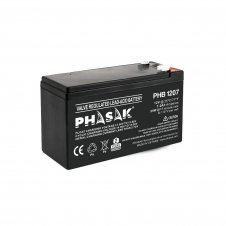 Phasak PHB 1207 bater?a para sistema ups Sealed Lead Acid (VRLA) 12 V 7,2 Ah