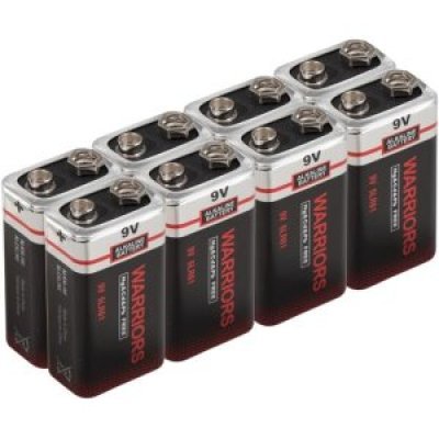 PILAS 6LR61 WARRIORS ALCALINA PACK DE 8 PILAS