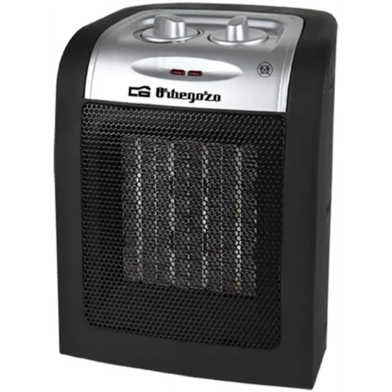Calefactor cerámico Orbegozo CR 5017, 1.500 W, negro