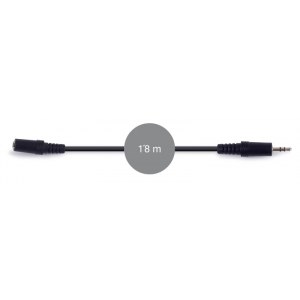 Cable señal de audio Jack 3'5 mm estéreo hembra a Jack 3'5 mm estéreo macho Fonestar AA-425L-2