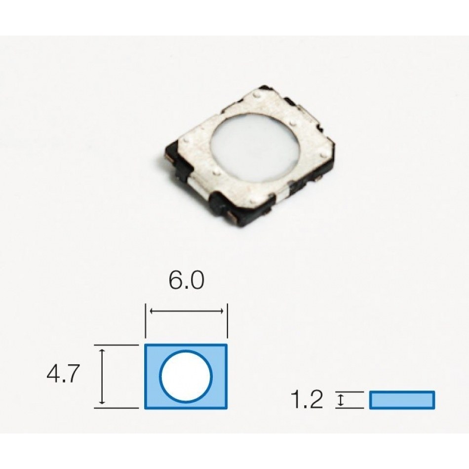 Pulsador Tacto SMD medidas 6x4,7mm SW049