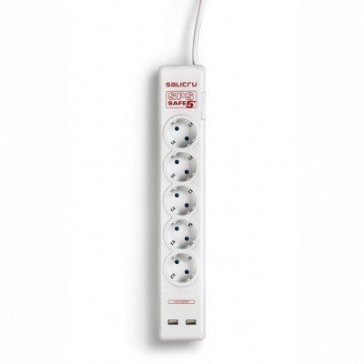 REGLETA SALICRU SAFE 5+ CON 2 USB