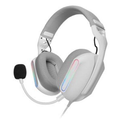 HEADSET MARS GAMING MHPRO ARGB JACK 3.5mm ALIMENTACION USB CONTROL VOLUMEN COLOR BLANCO