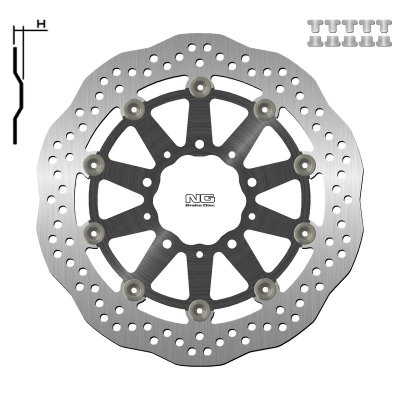 Disco de freno NG 1558XG 299,5 x 80 x 5,0 1558XG