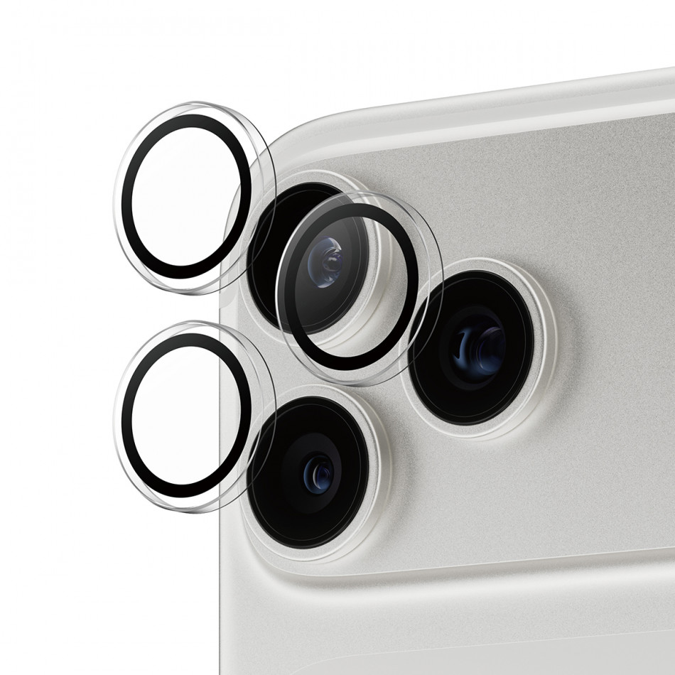 Hoops® Camera Lens Protector Transparent iPhone 17 Pro | iPhone 17 Pro Max | iPhone 16 Pro | 16 Pro Max Protector de pantalla Apple 1 pieza(s)