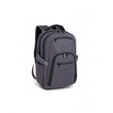 Urban Factory HTE17UF mochila Mochila de viaje Negro, Gris Malla, Poliéster, Plástico reciclado, Acero