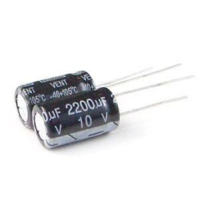 Condensador Electrolítico RADIAL 2200uF 10Vdc 105ºC