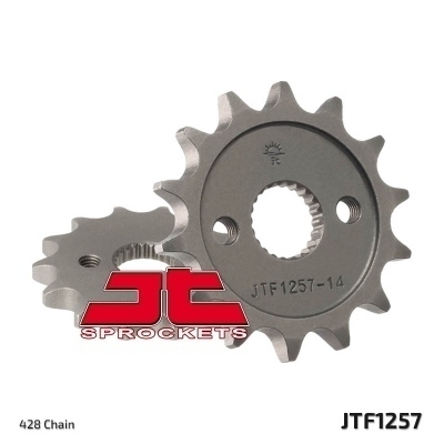 Piñón JT SPROCKETS acero estándar 1257 - Paso 428 JTF1257.15
