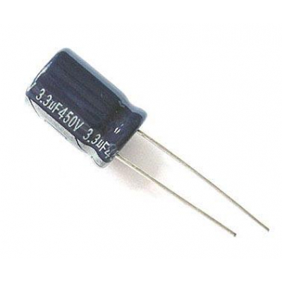 Condensador Electrolítico RADIAL 3,3uF 450Vdc 105ºC