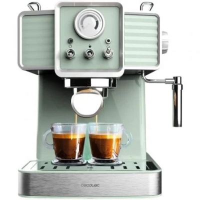 Cafetera Expreso Cecotec Power Espresso 20 Tradizionale Light Green/ 1350W/ 20 Bares