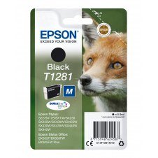 Cartucho Epson Fox T1281 etiqueta RF negro C13T12814022