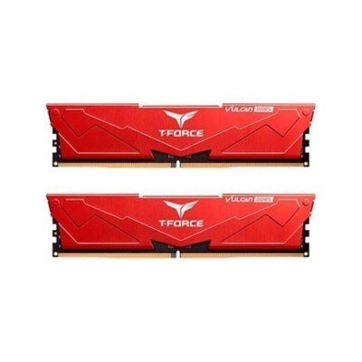Memoria ram teamgroup t - force vulcan rojo ddr5 2x16gb 32gb cl40