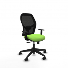 Piqueras y Crespo Aloc?n sincro malla negra bali pistacho brazos 1D base piramidal ruedas nailon 65mm