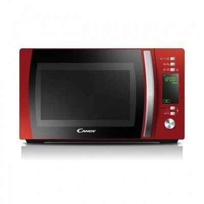 Candy CMXG20DR Microondas con grill Encimera 20L 700W Negro, Rojo, Acero inoxidable