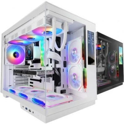 Caja Gaming Semitorre Mars Gaming MC-MIRAGE/ Blanca