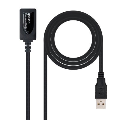 CABLE USB 2.0 PROLONGADOR CON AMPLIFICADOR, TIPO A/M-A/H, 5.0 M