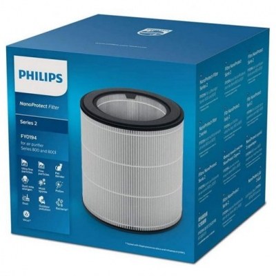Filtro philips nanoprotect serie 2 para series 800 - 800i hasta 99.5% part. - comp. ac0819 - 10 y ac0820 - 10 - 12m
