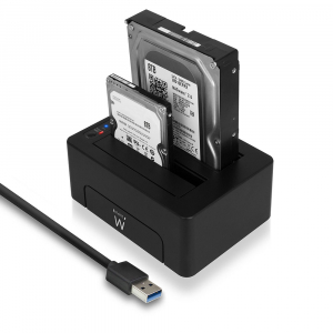 Ewent EW7014 Dock Station Dual 2.5\1-3.5\1 USB 3.1