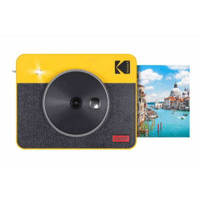 Kodak Mini Shot 3 Camara Digital Instantanea Bluetooth 10mp - Pantalla LCD 1.7 - Flash Integrado - Espejo para Selfies - Color Amarillo